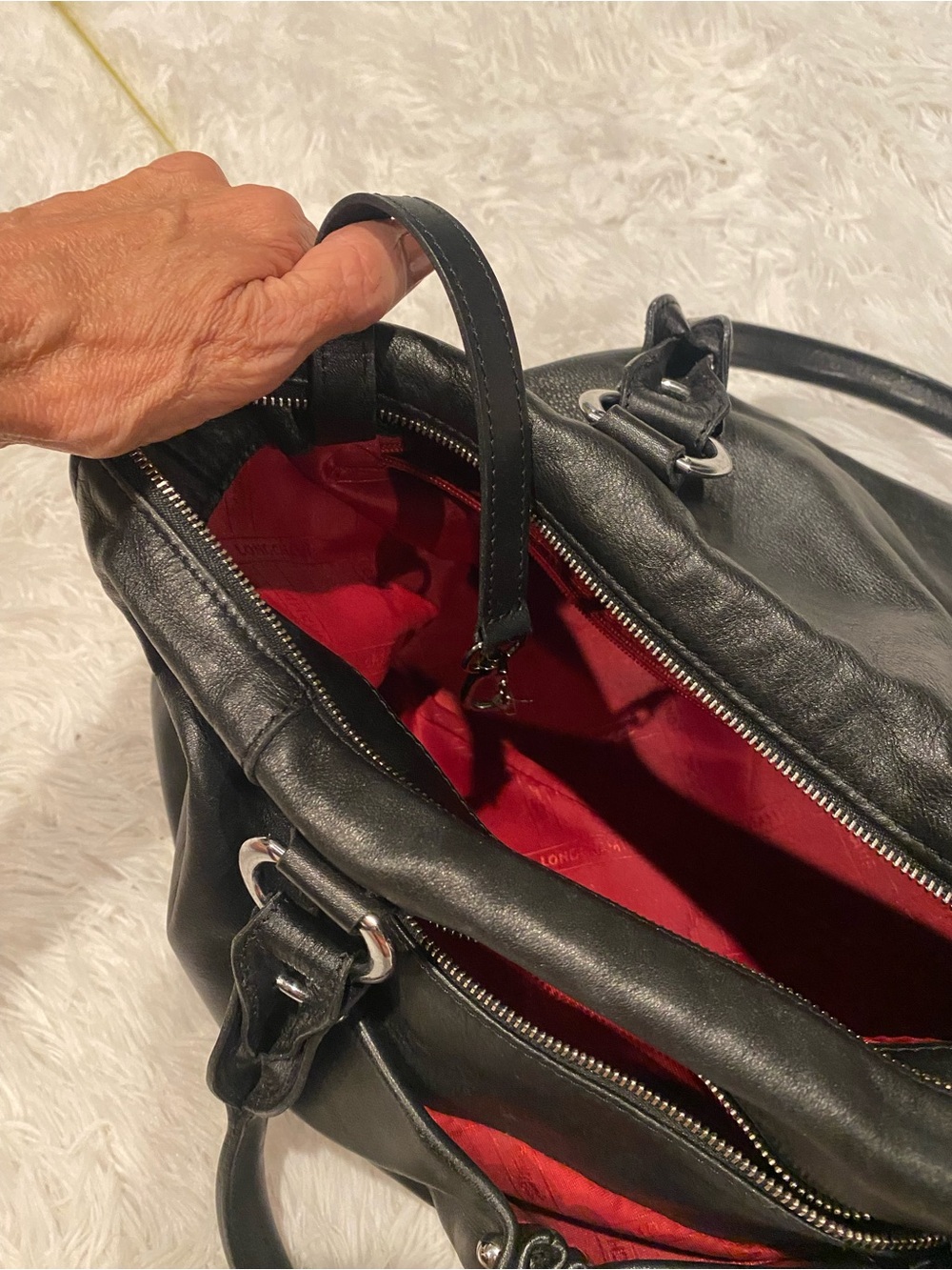 Longchamp large satchel - Picture 7 of 17